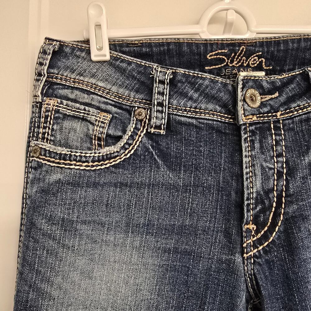Women's Silver "Suki Bootcut" Medium Wash Denim Jeans | Size 31 - Picture 5 of 12
